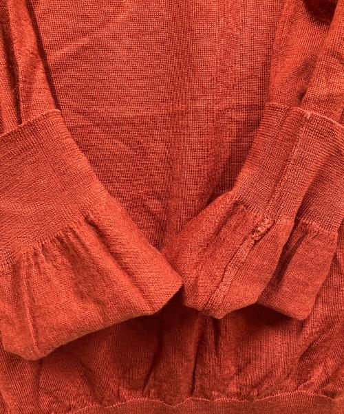 Salvatore Ferragamo（サルヴァトーレ フェラガモ）Salvatore Ferragamo (サルヴァトーレ フェラガモ) タートルネックウールニット レッド サイズ:Lの古着・服飾アイテム