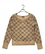 BURBERRY BLUE LABELバーバリー ブルー レーベル）の古着「ノヴァチェックスウェット」｜ベージュ