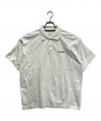 F.C.R.B.エフシーレアルブリストル）の古着「BIG LOGO WIDE POLO」｜ホワイト