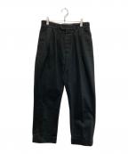 NEATニート）の古着「センタープレスパンツ」｜ブラック