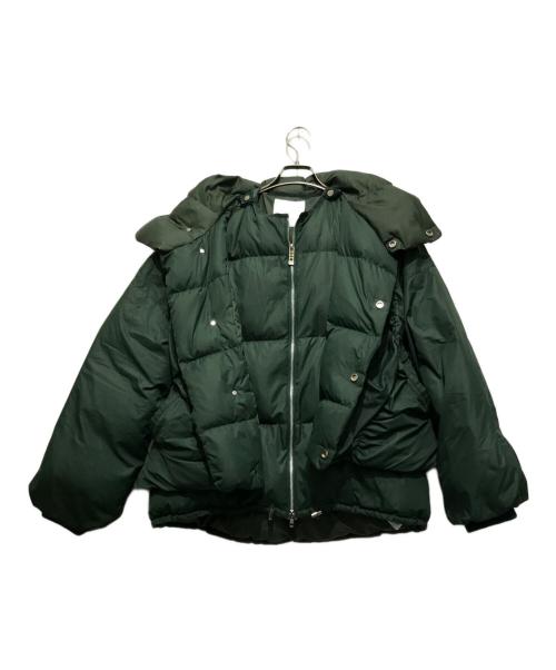 UN3D.（アンスリード）UN3D. (アンスリード) レイヤードダウンジャケット グリーン サイズ:SIZE　36の古着・服飾アイテム