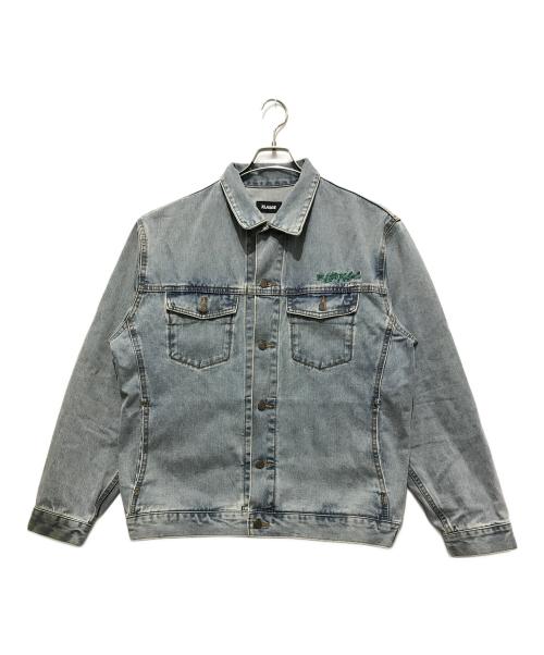 X-LARGE（エクストララージ）X-LARGE (エクストララージ) SIDE CUTTING DENIM JACKET インディゴ サイズ:SIZE Lの古着・服飾アイテム