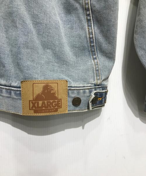 X-LARGE（エクストララージ）X-LARGE (エクストララージ) SIDE CUTTING DENIM JACKET インディゴ サイズ:SIZE Lの古着・服飾アイテム