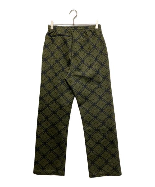 Needles（ニードルズ）Needles (ニードルズ) Track Pant Poly JQ ブラック×グリーン サイズ:Sの古着・服飾アイテム