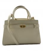 CHARLES & KEITHチャールズアンドキース）の古着「オブリエル メタリックアクセントベルトバッグ」｜ホワイト