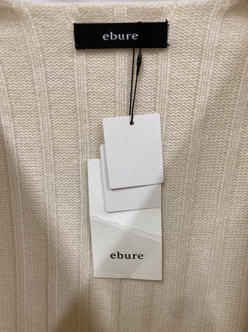 ebure（エブール）EBURE (エブール) カシミヤVネックニット ホワイト サイズ:SIZE M (38)の古着・服飾アイテム