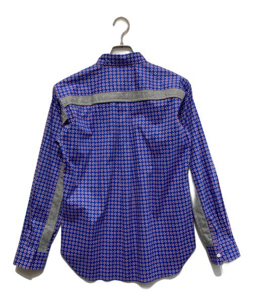 COMME des GARCONS HOMME（コムデギャルソン オム）COMME des GARCONS HOMME (コムデギャルソン オム) 柄ロングスリーブシャツ ブルー サイズ:Sの古着・服飾アイテム