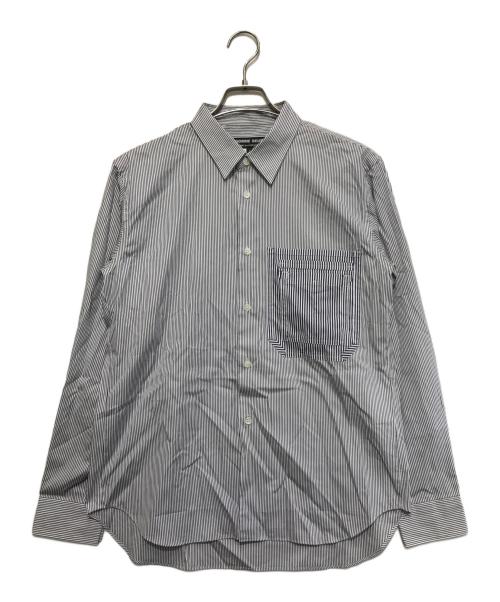 COMME des GARCONS HOMME DEUX（コムデギャルソン オム ドゥ）COMME des GARCONS HOMME DEUX (コムデギャルソン オム ドゥ) ストライプシャツ ブラック×ホワイト サイズ:Sの古着・服飾アイテム