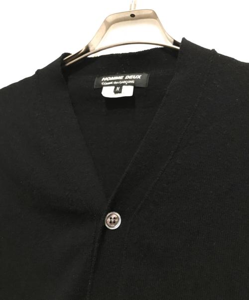 COMME des GARCONS HOMME DEUX（コムデギャルソン オム ドゥ）COMME des GARCONS HOMME DEUX (コムデギャルソン オム ドゥ) ニットカーディガン ブラック サイズ:SIZE Mの古着・服飾アイテム