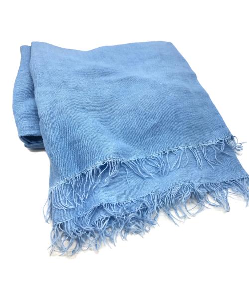 ASAUCE MELER（アソースメレ）ASAUCE MELER (アソースメレ) リネンストール ブルーの古着・服飾アイテム