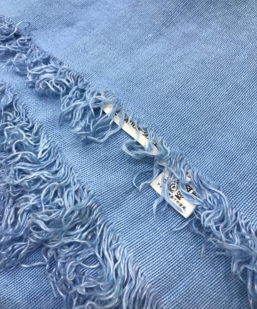 ASAUCE MELER（アソースメレ）ASAUCE MELER (アソースメレ) リネンストール ブルーの古着・服飾アイテム