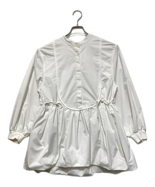rosy monster（ロージーモンスター）rosy monster (ロージーモンスター) ペプラムボリュームブラウス ホワイト サイズ:SIZE Freeの古着・服飾アイテム