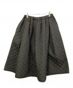 Gypsohilaジプソフィア）の古着「キルティングスカート」｜ブラック