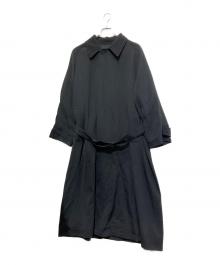 LIDnM（リドム）の古着「T/W KERSEY BALMACAAN COAT」｜ブラック