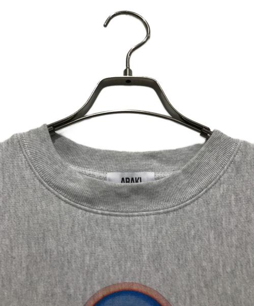 Araki（アラキ）Araki  (アラキ) Yu hashimto (ユウ ハシモト) 24SSプリントスウェット グレー サイズ:表記なしの古着・服飾アイテム