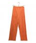 PLEATS PLEASE（プリーツプリーズ）の古着「クロップドパンツ」｜オレンジ