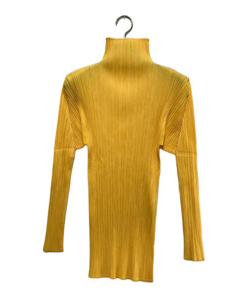 PLEATS PLEASE（プリーツプリーズ）PLEATS PLEASE (プリーツプリーズ) ハイネックカットソー イエロー サイズ:SIZE 3の古着・服飾アイテム