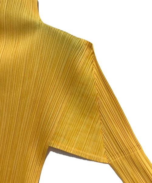 PLEATS PLEASE（プリーツプリーズ）PLEATS PLEASE (プリーツプリーズ) ハイネックカットソー イエロー サイズ:SIZE 3の古着・服飾アイテム