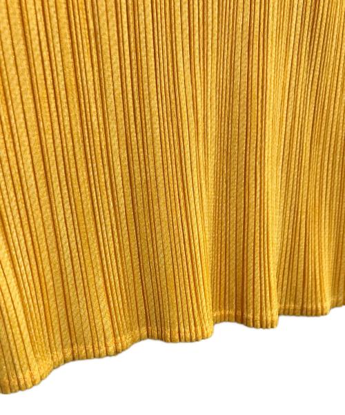 PLEATS PLEASE（プリーツプリーズ）PLEATS PLEASE (プリーツプリーズ) ハイネックカットソー イエロー サイズ:SIZE 3の古着・服飾アイテム