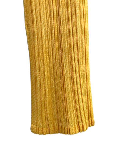 PLEATS PLEASE（プリーツプリーズ）PLEATS PLEASE (プリーツプリーズ) ハイネックカットソー イエロー サイズ:SIZE 3の古着・服飾アイテム
