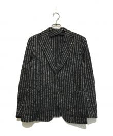 TAGLIATORE（タリアトーレ）の古着「モンテカルロチェーン柄テーラードジャケット」｜ネイビー