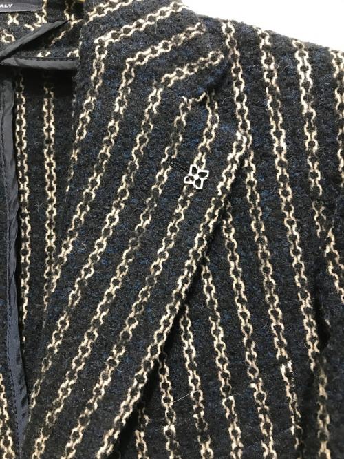 TAGLIATORE（タリアトーレ）TAGLIATORE (タリアトーレ) モンテカルロチェーン柄テーラードジャケット ネイビー サイズ:50の古着・服飾アイテム