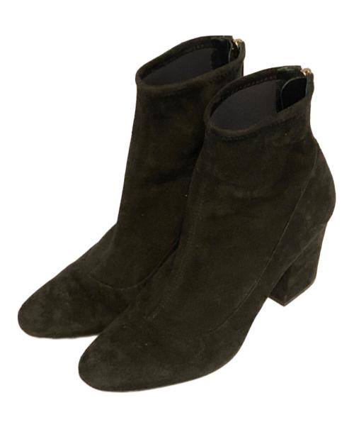sergio rossi（セルジオロッシ）sergio rossi (セルジオロッシ) スウェードヒールブーツ ブラック サイズ:SIZE 38の古着・服飾アイテム