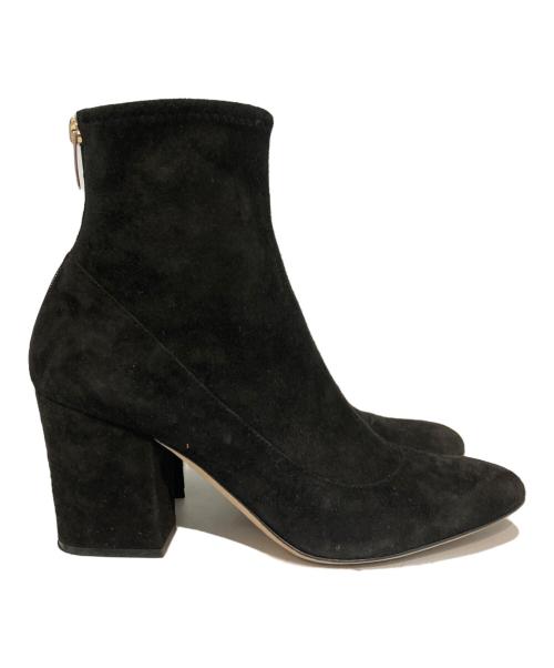 sergio rossi（セルジオロッシ）sergio rossi (セルジオロッシ) スウェードヒールブーツ ブラック サイズ:SIZE 38の古着・服飾アイテム