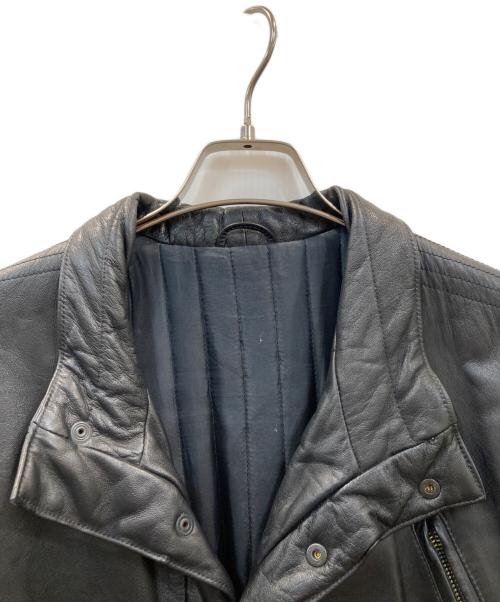L'IDEA（L'IDEA）L'IDEA (L'IDEA) 古着レザーコート ブラック サイズ:50の古着・服飾アイテム
