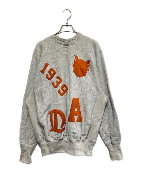 HUMAN MADE（ヒューマンメイド）HUMAN MADE (ヒューマンメイド) ワッペンスウェット グレー サイズ:Sの古着・服飾アイテム