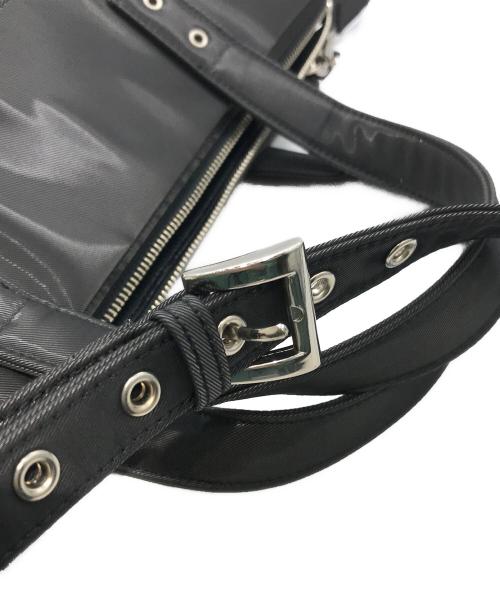 Jean Paul GAULTIER（ジャンポールゴルチェ）Jean Paul GAULTIER (ジャンポールゴルチェ) メタリックトートバッグ ブラックの古着・服飾アイテム