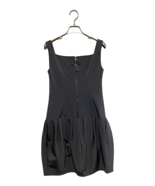 FOXEY NEWYORK（フォクシーニューヨーク）FOXEY NEWYORK (フォクシーニューヨーク) ノースリーブワンピース グレー サイズ:38の古着・服飾アイテム