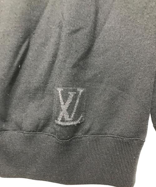 LOUIS VUITTON（ルイ ヴィトン）LOUIS VUITTON (ルイ ヴィトン) LVロゴ刺繍 ジップジャケット ブラック サイズ:Mの古着・服飾アイテム