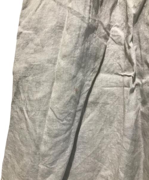 オオカミとフクロウ（オオカミトフクロウ）オオカミとフクロウ (オオカミトフクロウ) リネンピンタックブラウスワンピース グレー サイズ:Fの古着・服飾アイテム