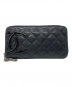CHANELシャネル）の古着「長財布」｜ブラック×ピンク