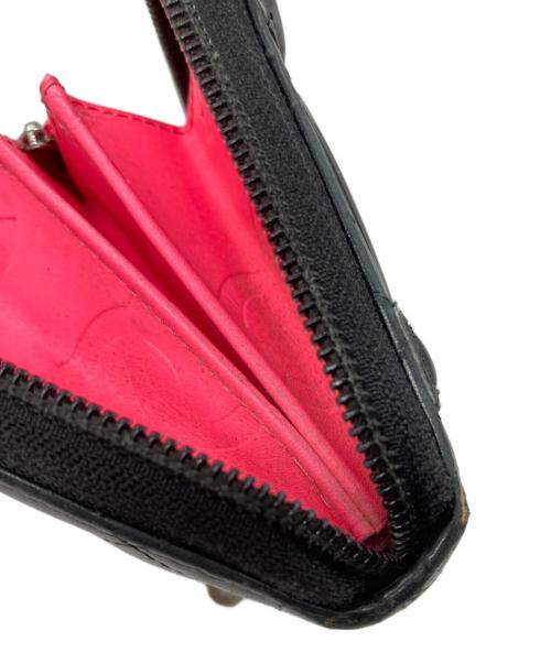 CHANEL（シャネル）CHANEL (シャネル) 長財布 ブラック×ピンクの古着・服飾アイテム