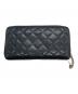 CHANEL (シャネル) 長財布 ブラック×ピンク：30000円