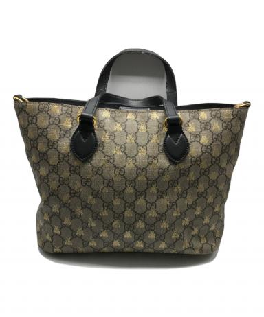 中古・古着通販】GUCCI (グッチ) 蜂モノグラムハンドバッグ｜ブランド