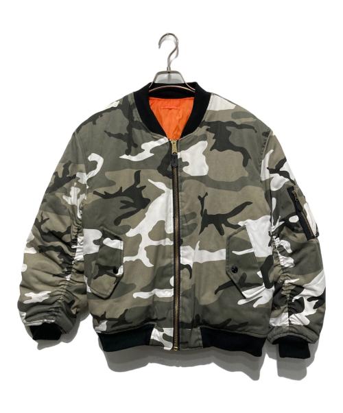 Fostex（フォステクス）Fostex (フォステクス) カモフラリバーシブルジャケット カーキ×オレンジ サイズ:Lの古着・服飾アイテム