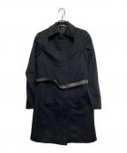GUCCIグッチ）の古着「カシミヤブレンドステンカラーコート」｜ブラック