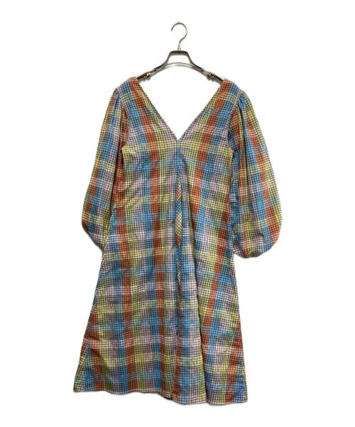 GANNI（ガニー）Ganni (ガニー) ブラウスワンピース マルチカラー サイズ:34の古着・服飾アイテム