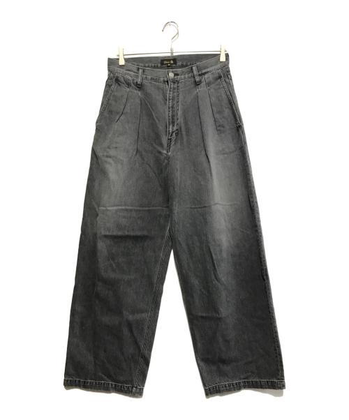 DRAWER（ドゥロワー）Drawer (ドゥロワー) タックデニムパンツ グレー サイズ:SIZE　40の古着・服飾アイテム