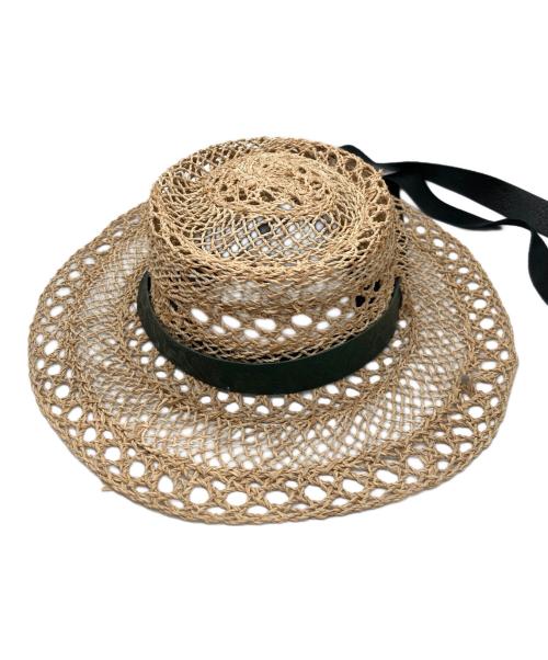 FUMIE=TANAKA（フミエタナカ）FUMIE=TANAKA (フミエタナカ) ハット ベージュの古着・服飾アイテム