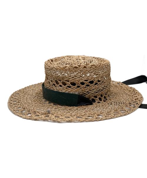 FUMIE=TANAKA（フミエタナカ）FUMIE=TANAKA (フミエタナカ) ハット ベージュの古着・服飾アイテム