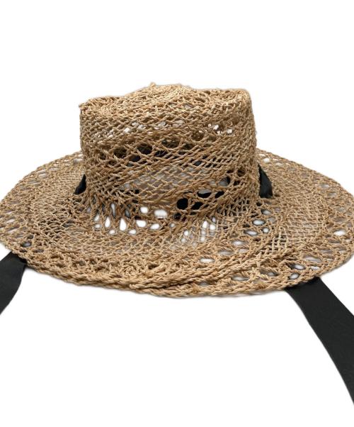 FUMIE=TANAKA（フミエタナカ）FUMIE=TANAKA (フミエタナカ) ハット ベージュの古着・服飾アイテム