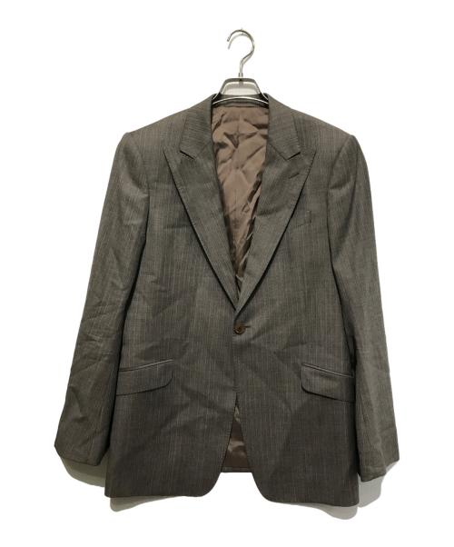 ARMANI COLLEZIONI（アルマーニ コレツィオーニ）ARMANI COLLEZIONI (アルマーニ コレツィオーニ) セットアップスーツ グレー×ブラウン サイズ:Sの古着・服飾アイテム