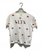 VALENTINOヴァレンティノ）の古着「リップスパンコールTシャツ」｜ホワイト