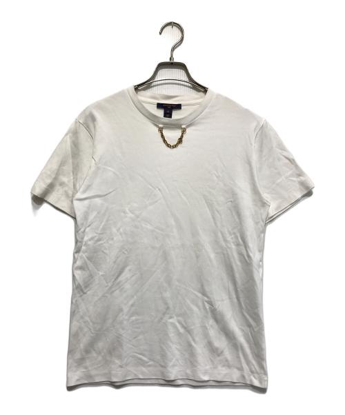 LOUIS VUITTON（ルイ ヴィトン）LOUIS VUITTON (ルイ ヴィトン) フロントチェーンTシャツ ホワイト サイズ:XSの古着・服飾アイテム