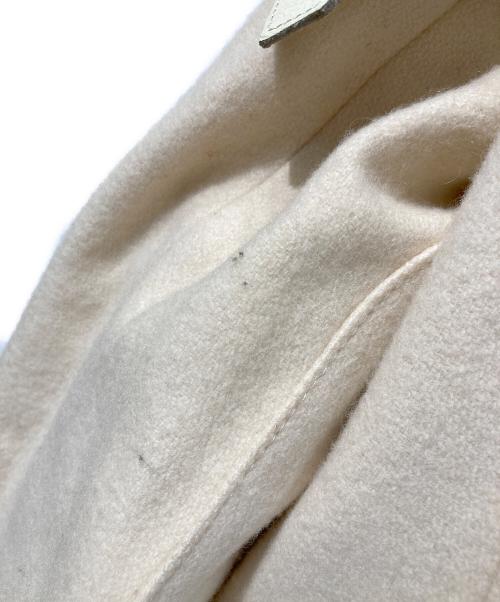 BURBERRY BLUE LABEL（バーバリーロンドンブルーレーベル）BURBERRY BLUE LABEL (バーバリーロンドンブルーレーベル) ライダースウールジャケット アイボリー サイズ:38の古着・服飾アイテム