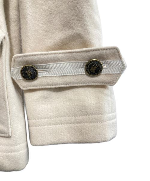 BURBERRY BLUE LABEL（バーバリーロンドンブルーレーベル）BURBERRY BLUE LABEL (バーバリーロンドンブルーレーベル) ライダースウールジャケット アイボリー サイズ:38の古着・服飾アイテム